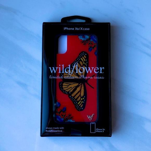WILDFLOWER BUTTERFLY LIMITED EDITION IPHONE CASE FOR IPHONE X AND IPHONE XS - Picture 2 of 3